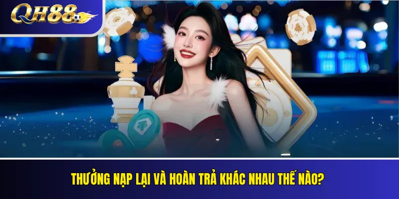 Thưởng nạp lại và hoàn trả khác nhau thế nào?
